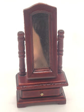Load image into Gallery viewer, Dollhouse Miniature ~ 1:24 Scale, Body Mirror with Functional Drawer
