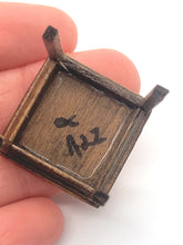 Load image into Gallery viewer, Dollhouse Miniature ~ 1:24 Scale, Wooden Table - Bottom Signed
