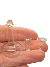 Load image into Gallery viewer, Handblown Glass Decanter with 2 Wine Goblets
