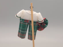 Load image into Gallery viewer, Plaid Little Boy&#39;s Outfit with Matching Hat – by Cheryl Warder
