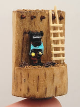 Load image into Gallery viewer, Dollhouse Miniature ~ 1:12 Scale, Little Figurine in Wood Stump Toy
