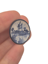 Load image into Gallery viewer, James Clark – Blue Windmill in Village Plate
