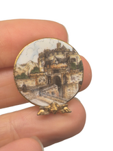 Load image into Gallery viewer, Porcelain Plate w/ Castle Depiction with Stand
