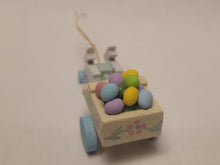 Load image into Gallery viewer, Easter Bunny Cart with Pastel Eggs
