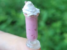 Load image into Gallery viewer, Strawberry Milkshake with Checkered Shortbread Cookie
