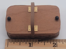 Load image into Gallery viewer, Al Chandronnait – Wooden Picnic Basket with Hinges
