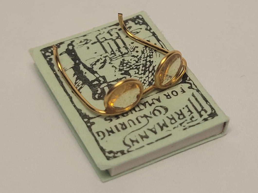 Book with Glasses 'Herrmanns Conjuring For Ameteurs' - by IGMA Artisan Al Chandronnait