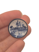 Load image into Gallery viewer, James Clark – Blue Windmill in Village Plate
