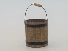 Load image into Gallery viewer, Al Chandronnait – Tall Wooden Bucket with Wire Handle
