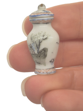 Load image into Gallery viewer, Bespaq Porcelain Urn/Vase with Village Depiction
