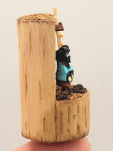 Load image into Gallery viewer, Dollhouse Miniature ~ 1:12 Scale, Little Figurine in Wood Stump Toy
