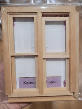Load image into Gallery viewer, Dollhouse Miniature ~ Double Hung Double Window
