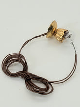 Load image into Gallery viewer, Dollhouse Miniature ~ Marie Tonner Flowery Golden Ceiling Light
