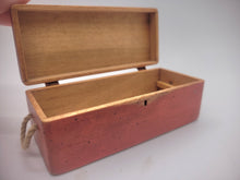 Load image into Gallery viewer, Dollhouse Miniature ~ 1:12 Scale, Wooden Red Chest - by Sir Thomas Thumb
