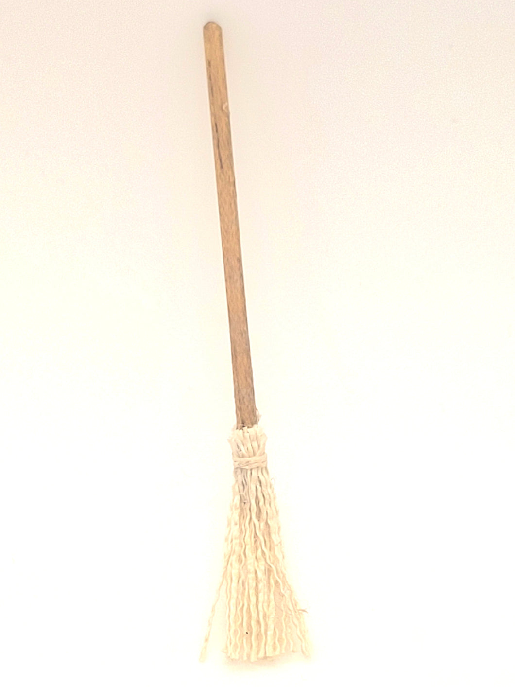 Dollhouse Miniature ~ 1:24 Scale, Handmade Broom Stick w/ Twine Bristles
