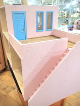Load image into Gallery viewer, Southwest Adobe Dollhouse Painted Pink &amp; Blue by Alessio Miniatures
