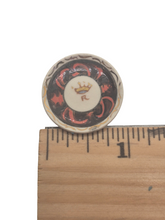 Load image into Gallery viewer, Elizabeth Chambers ‐ Handmade Pottery Plate Handpainted Royal Design
