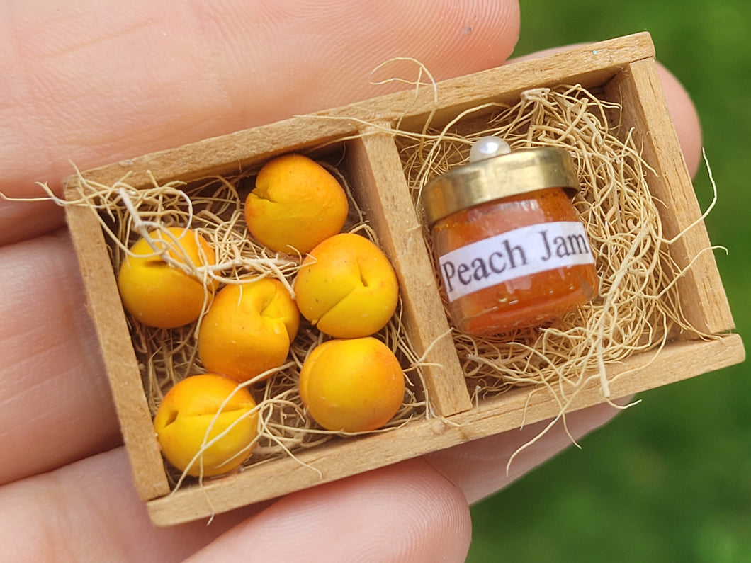 Peach Jam & Peaches in Crate