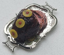 Load image into Gallery viewer, Ham with Pineapple on Metal Platter
