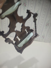 Load image into Gallery viewer, Ornate Wooden Hall Tree w/ Faux Marble Accent Vintage
