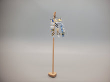 Load image into Gallery viewer, Blue Barrettes and Ribbons for Little Girl on Wooden Stand - by Cheryl Warder
