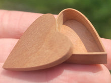 Load image into Gallery viewer, Al Chandronnait – Wooden Heart Box with Lid
