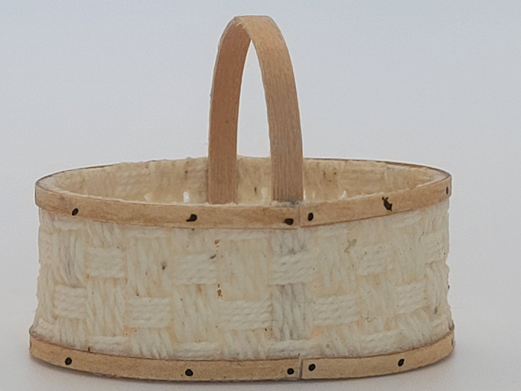 Al Chandronnait – Oval White and Rattan Basket