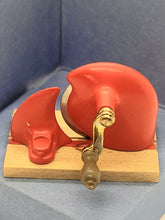 Load image into Gallery viewer, Dollhouse Miniature ~ 1:12 Scale, Vintage Bodo Hennig Red Meat Slicer Handle Moves
