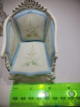 Load image into Gallery viewer, 4pc Bespaq Blue Floral &amp; White Living Room Set
