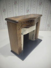 Load image into Gallery viewer, Fireplace Wooden Mantle w/ Faux Marble Interior
