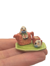 Load image into Gallery viewer, Janice Crawley – Humpty Dumpty Porcelain Tea Set on Green Tray
