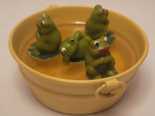 Load image into Gallery viewer, Four Frogs in Galvanized Yellow Tub

