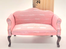Load image into Gallery viewer, Dollhouse Miniature ~ 1:24 Scale, Pink Patterned Regal Couch
