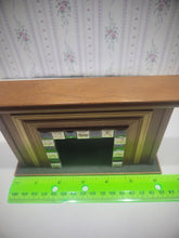 Load image into Gallery viewer, Vintage Wooden Fireplace w/ Tiles - Signed Arlo &#39;88
