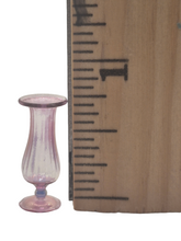 Load image into Gallery viewer, Glass Craft — Light, Pale Pink Ridged Vase
