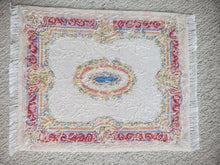 Load image into Gallery viewer, Dollhouse Miniature ~ Petit Point Baroque-Style Rug with Elaborate Central Motif and Decorative Trim - Ursula Sauerberg
