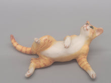 Load image into Gallery viewer, Resin Orange Tabby Cat in Playful Position
