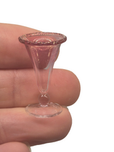 Load image into Gallery viewer, Glass Craft – Handblown Pink Glass Vase with Textured Rim
