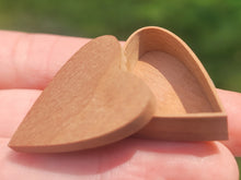 Load image into Gallery viewer, Al Chandronnait – Wooden Heart Box with Lid

