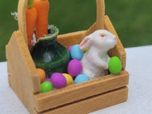 Load image into Gallery viewer, Easter Basket with Rabbit, Carrots, and Eggs
