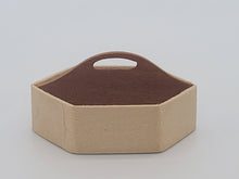 Load image into Gallery viewer, Al Chandronnait – Wooden Hexagon Tray with Divider Handle
