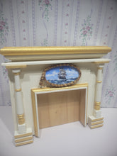 Load image into Gallery viewer, Fireplace w/ Handpainted Ship Decal
