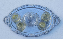Load image into Gallery viewer, Whiskey Decanter Set on Metal Platter
