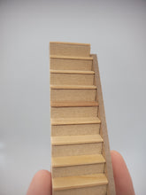 Load image into Gallery viewer, Dollhouse Miniature ~ 1/2&quot; Scale, Wooden Staircase
