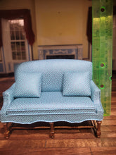 Load image into Gallery viewer, 3pc Blue Aztec Style Pattern Living Room Set by JBM
