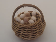 Load image into Gallery viewer, Brown &amp; White Eggs in Woven Basket
