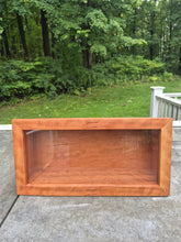 Load image into Gallery viewer, Wooden Rectangular Roombox with Hinged Opening and Wooden Inlay Detailing by Bill Haskell
