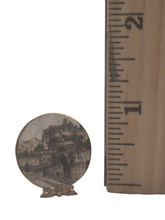 Load image into Gallery viewer, Porcelain Plate w/ Castle Depiction with Stand
