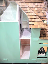 Load image into Gallery viewer, Green Cottage Dollhouse - Pre-Owned

