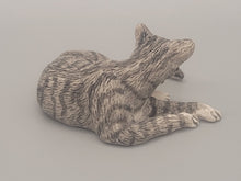Load image into Gallery viewer, Resin Grey Tabby Cat Grooming Paws
